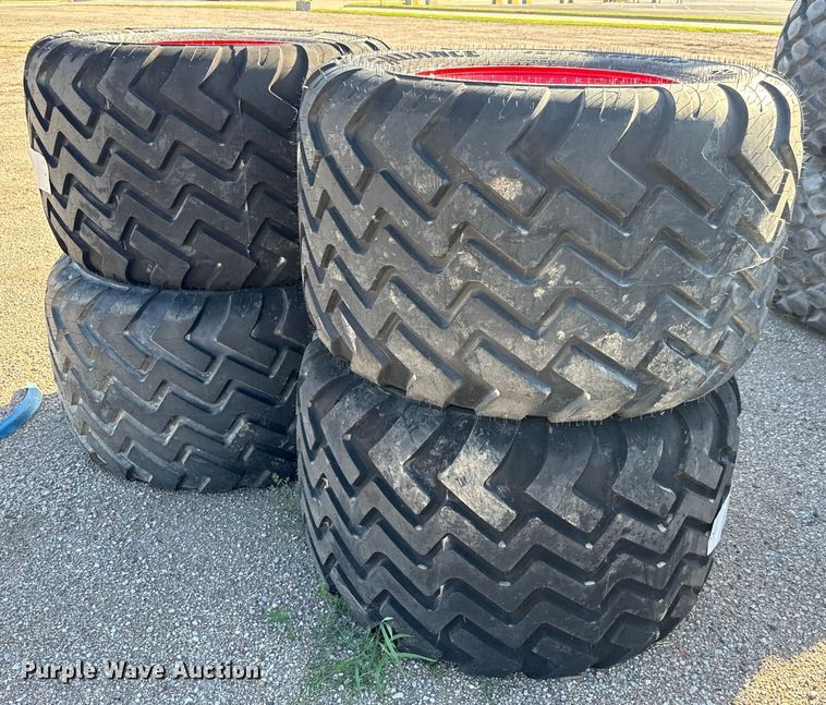 image for item MU9907 (4) Alliance 620/40R22.5 IMP tires and wheels