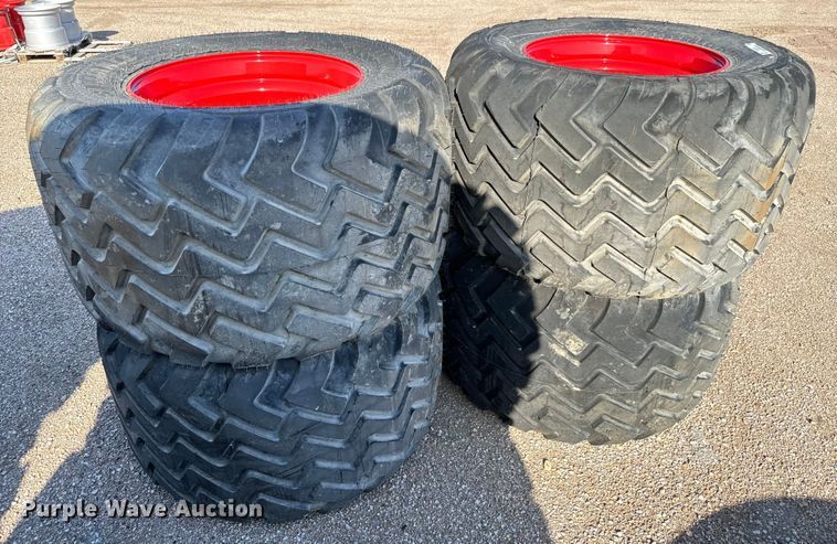 image for item MU9907 (4) Alliance 620/40R22.5 IMP tires and wheels