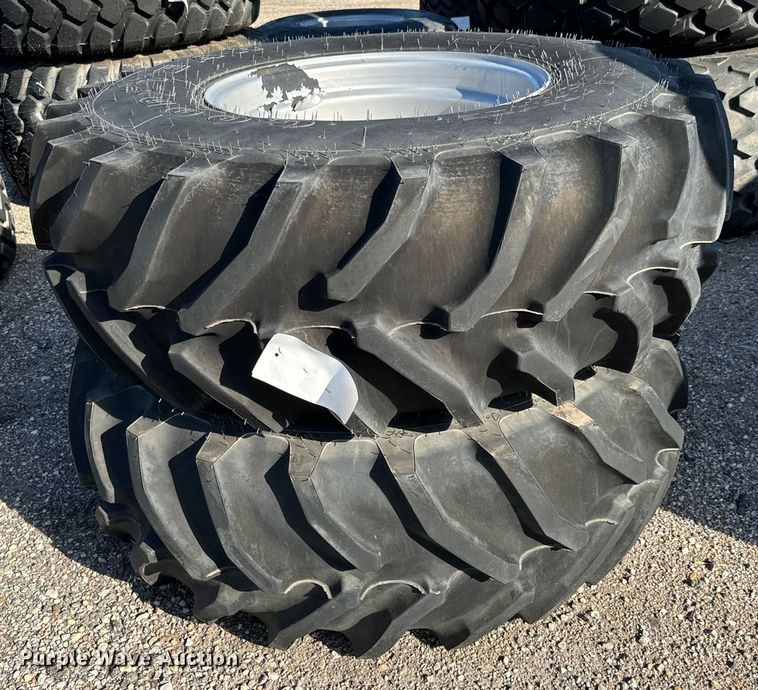 image for item MU9909 (2) Goodyear 480/85R26 tires and wheels
