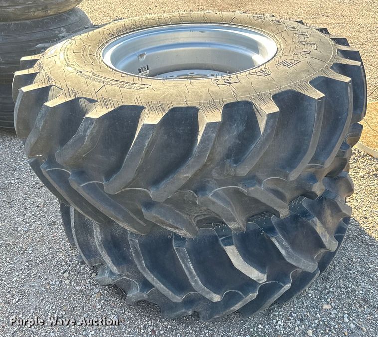 image for item MU9909 (2) Goodyear 480/85R26 tires and wheels