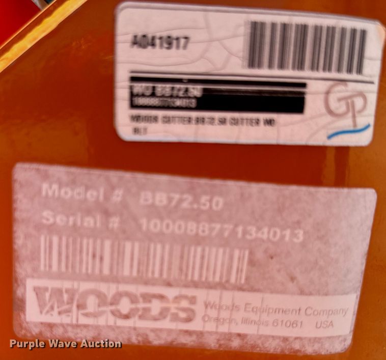 image for item NQ9716 Woods BB72.50 rotary mower