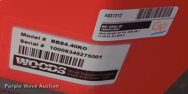 image for item NW9653 Woods  BB84.40 rotary mower