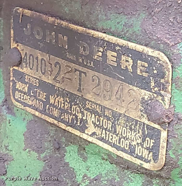 image for item NY9400 1962 John Deere 4010 tractor