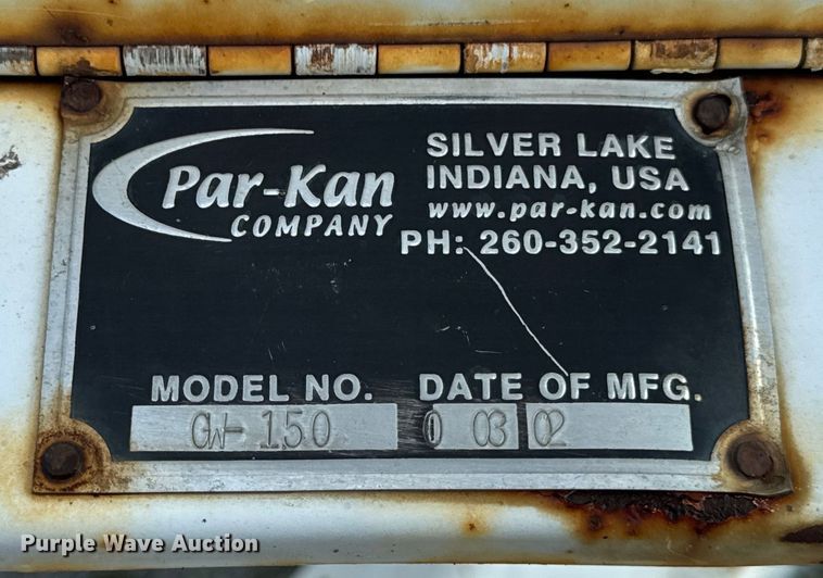 image for item OG9590 2002 Grain Weigh Par-Kan  GW-150 seed tender trailer
