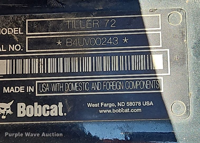 image for item OJ9752 Bobcat rotary tiller