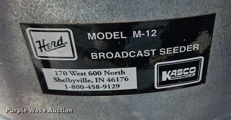 image for item OJ9756 Kasco M12 broadcast spreader