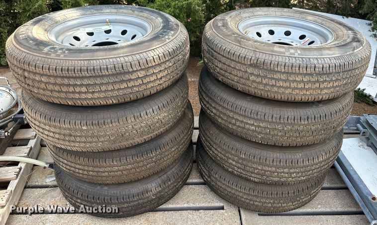 image for item OM9505 (8) 235/80R16 tires and wheels