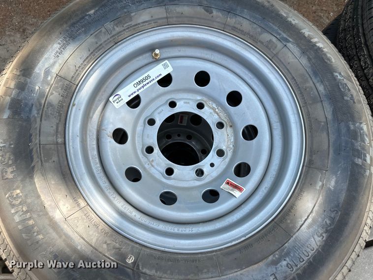 image for item OM9505 (8) 235/80R16 tires and wheels