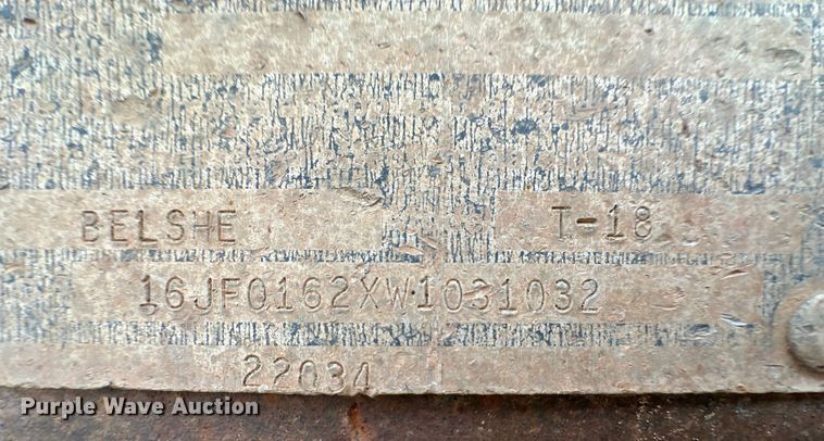 image for item OM9556 1998 Belshe T-18 equipment trailer