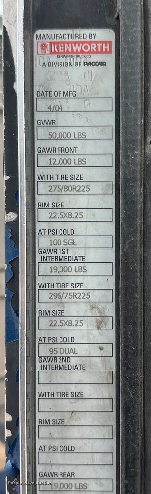 image for item DK6667 2005 Kenworth W900 semi truck