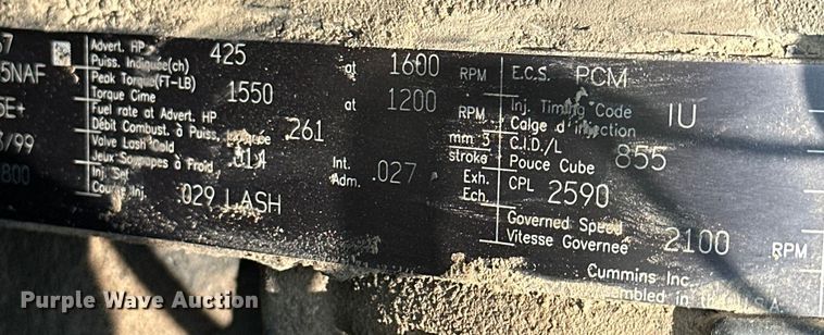 image for item DM2722 1999 Freightliner FLD semi truck