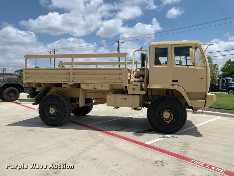 image for item DM7965 1994 Stewart & Stevenson M1078 flatbed truck