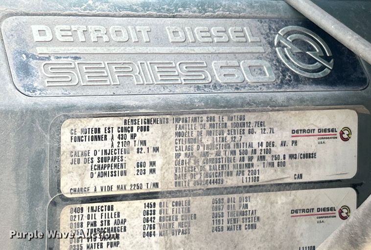 image for item DO6604 2002 Freightliner  Columbia 120 semi truck