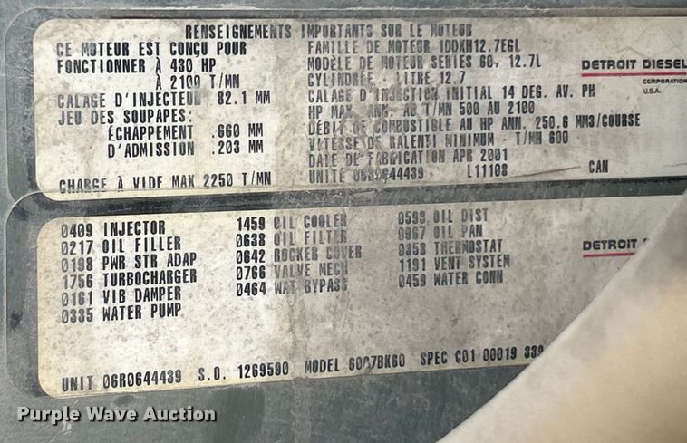 image for item DO6604 2002 Freightliner  Columbia 120 semi truck