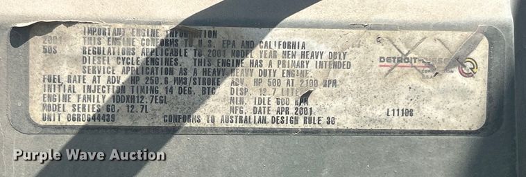 image for item DO6604 2002 Freightliner  Columbia 120 semi truck