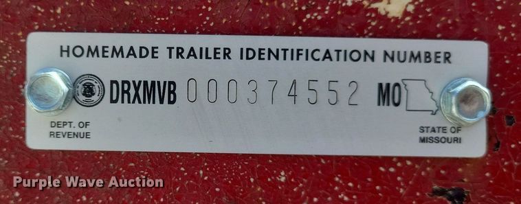 image for item DR4796 2023 HMDE Shop built equipment trailer