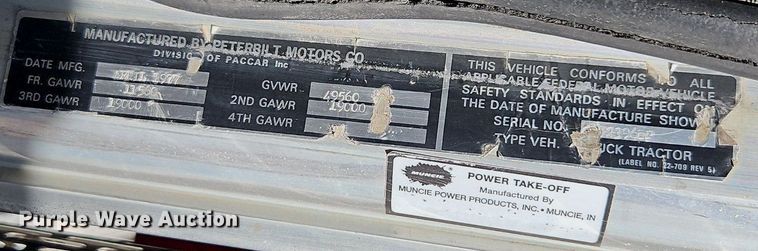 image for item DR8727 1977 Peterbilt  359-S19 dump truck