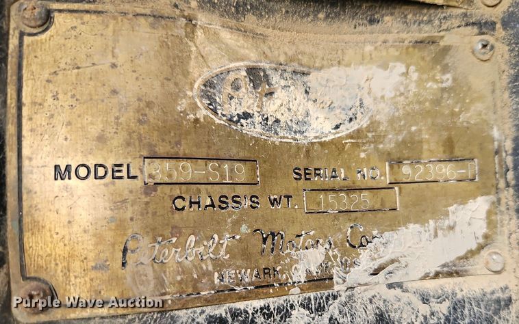 image for item DR8727 1977 Peterbilt  359-S19 dump truck