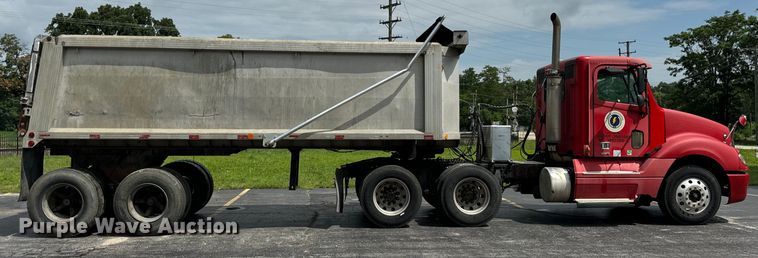 image for item DV5785 2006 Freightliner  Columbia  semi truck with end dump trailer