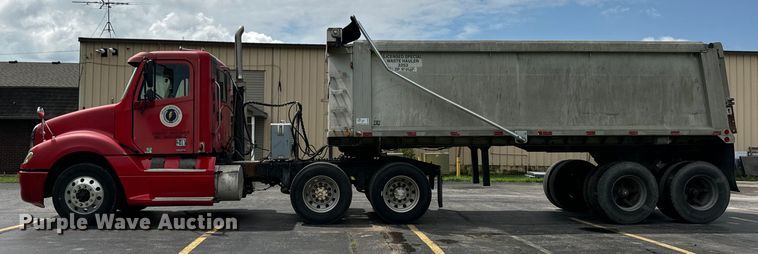 image for item DV5785 2006 Freightliner  Columbia  semi truck with end dump trailer