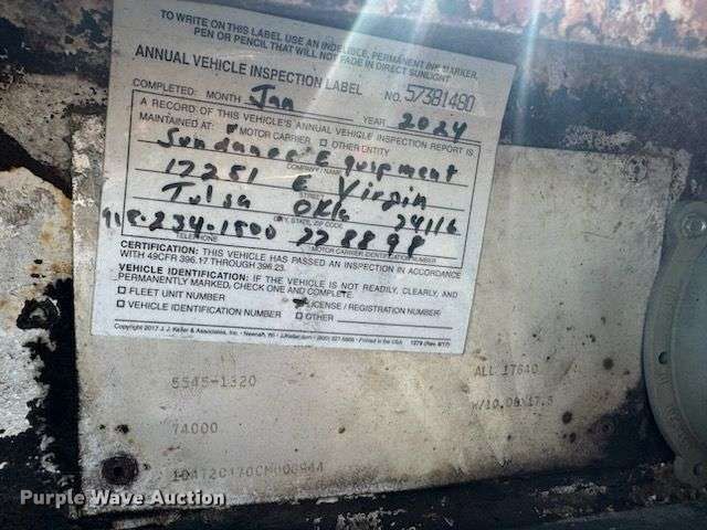 image for item DX0984 1982 Trail-Eze hydratail equipment trailer