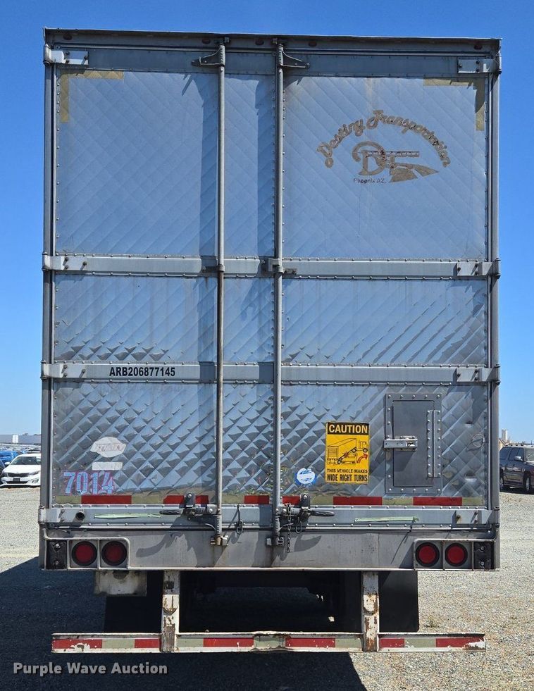 image for item DX1458 2007 Utility Trailer refrigerated van trailer