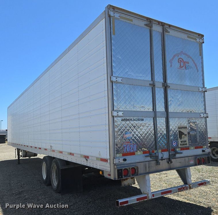 image for item DX1464 2007 Utility Trailer refrigerated van trailer 
