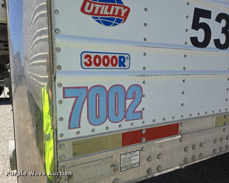 image for item DX1471 2007 Utility Trailer refrigerated van trailer