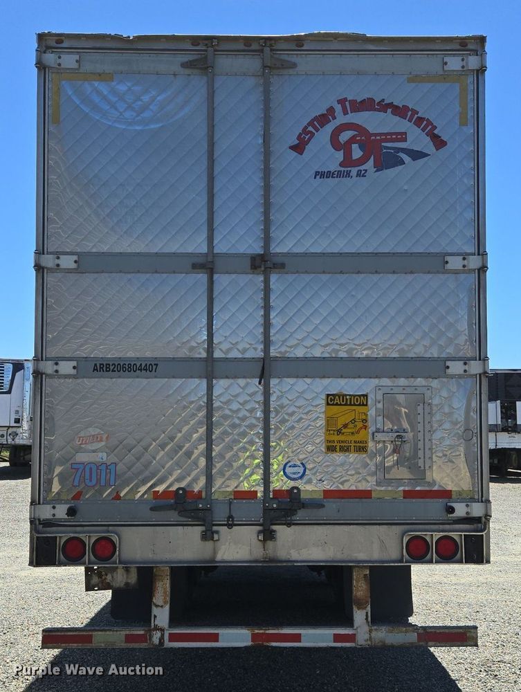 image for item DX1473 2007 Utility Trailer refrigerated van trailer