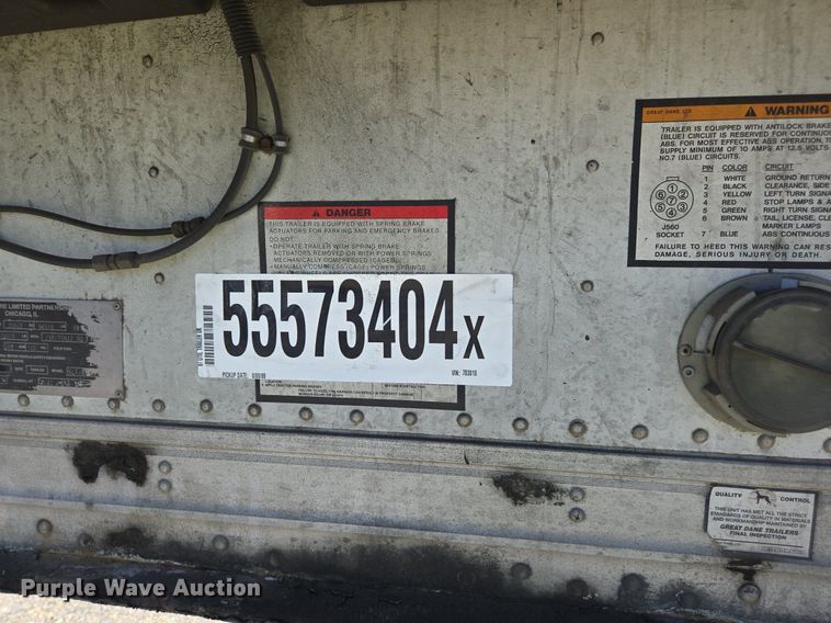 image for item DX1478 2008 Great Dane refrigerated van trailer