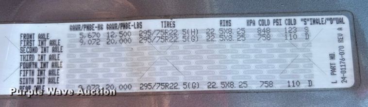 image for item EG0823 2016 Freightliner  Cascadia semi truck