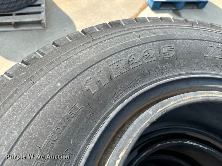 image for item EI4026 (4) Michelin 11R22.5 tires and wheels