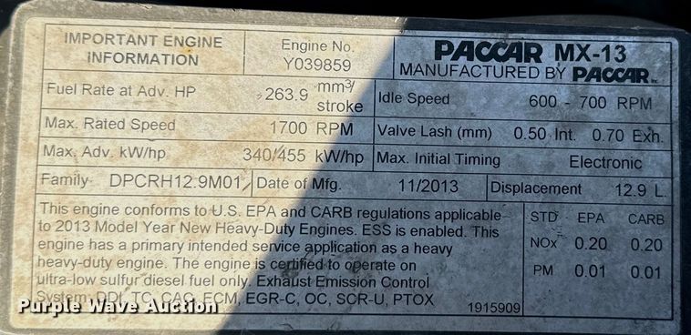 image for item EI4027 2014 Kenworth T680 semi truck