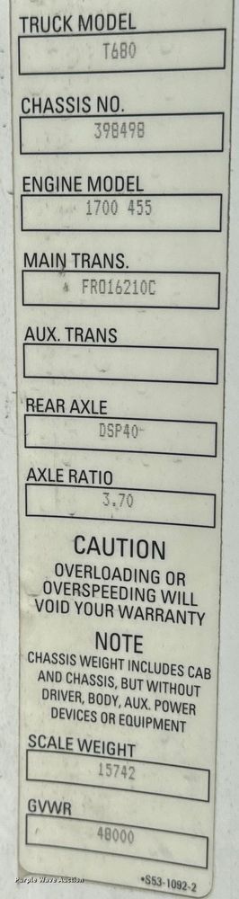 image for item EI4029 2014 Kenworth T680 semi truck