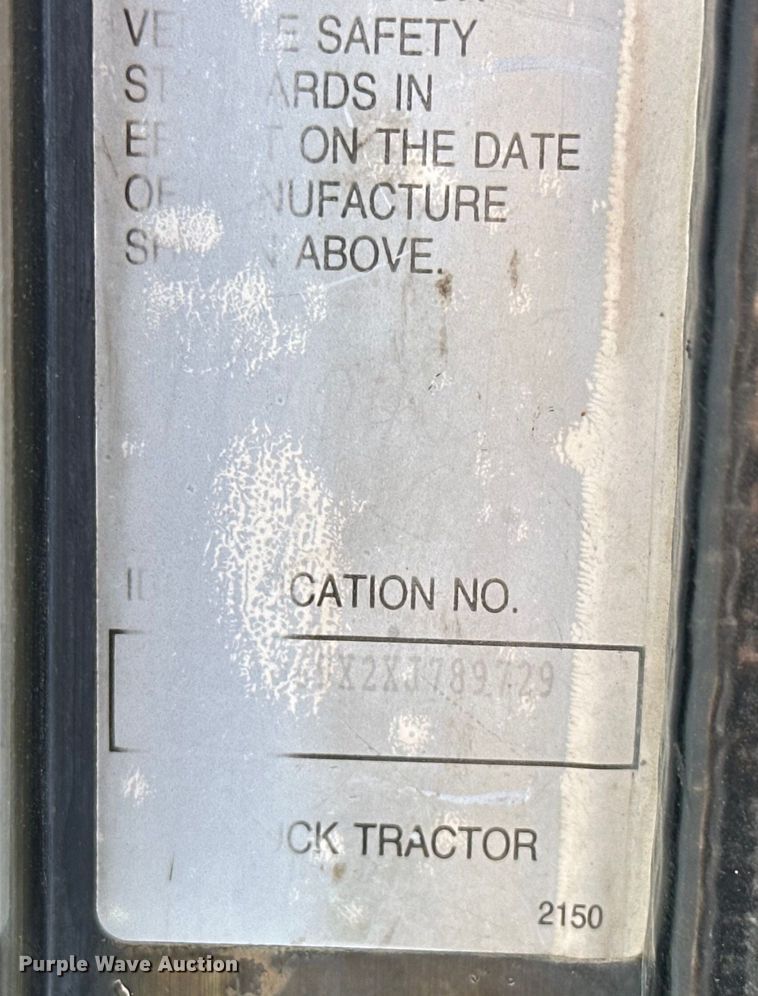 image for item EJ4481 1999 Kenworth  W900 semi truck