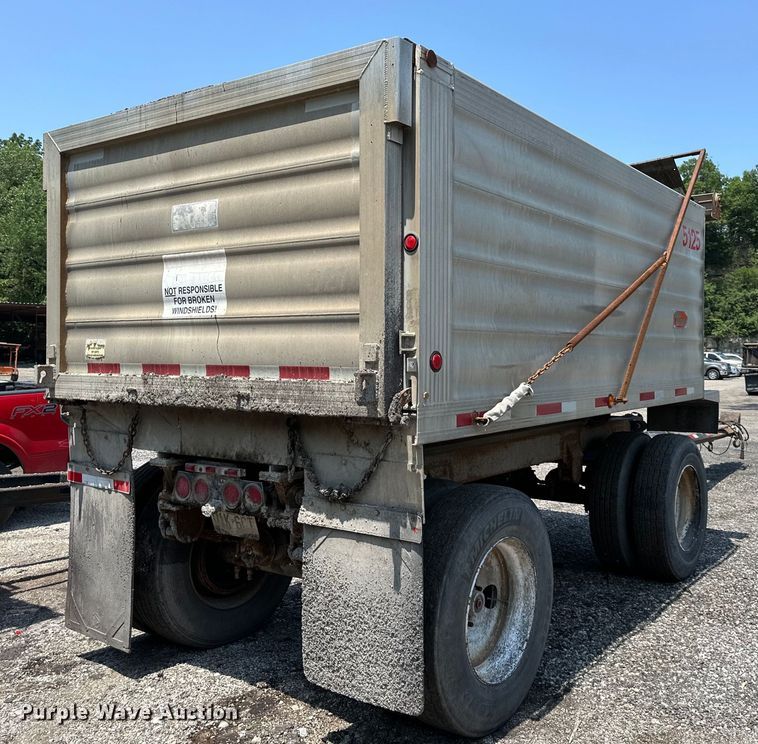 image for item EJ7057 1985 SUMP end dump pup trailer