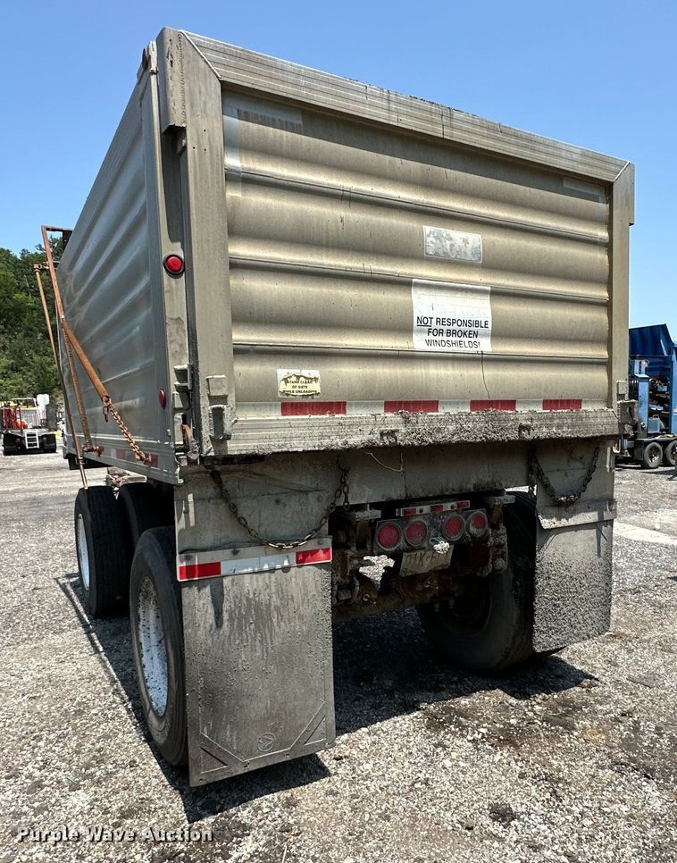 image for item EJ7057 1985 SUMP end dump pup trailer