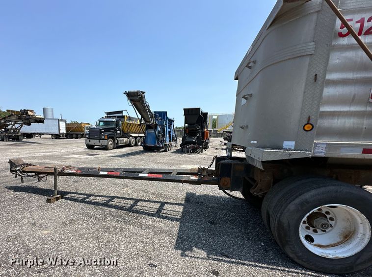 image for item EJ7057 1985 SUMP end dump pup trailer