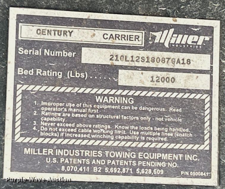 image for item EK4972 2019 Freightliner  Business Class M2 rollback truck