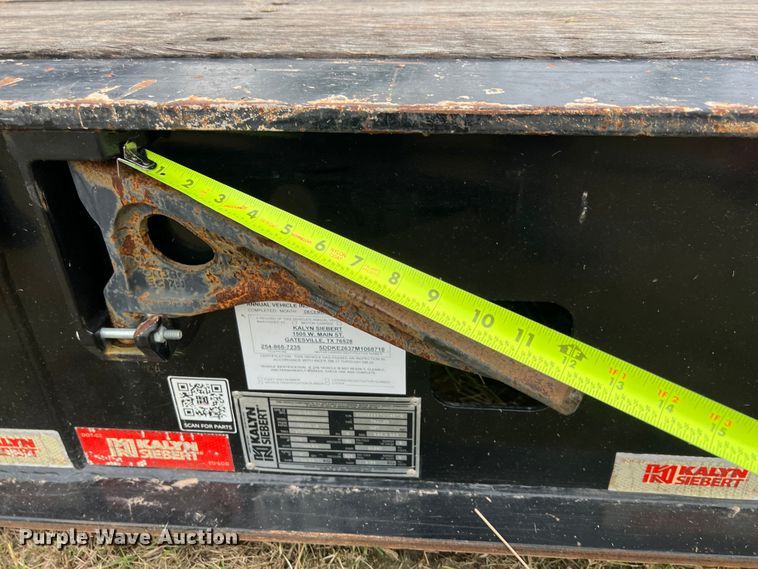image for item LU9963 2021 Kalyn Siebert KS-HRG-3A-60T-MOD-9W lowboy equipment trailer