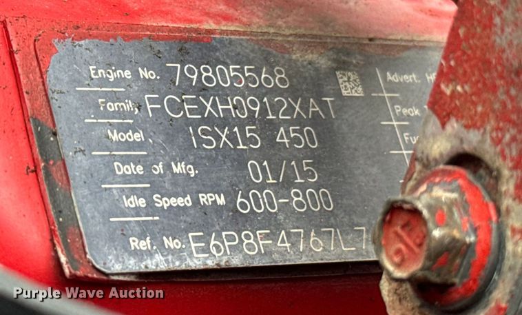 image for item NQ9699 2016 Kenworth W900 semi truck