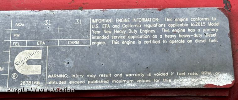 image for item NQ9699 2016 Kenworth W900 semi truck