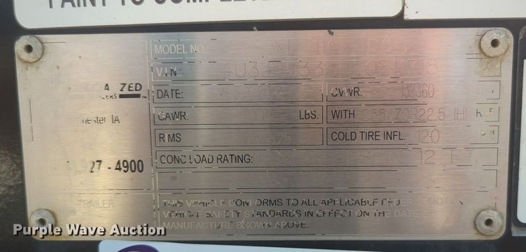 image for item NW9634 2023 XL Specialized Trailers  XL 110 HDG lowboy equipment trailer