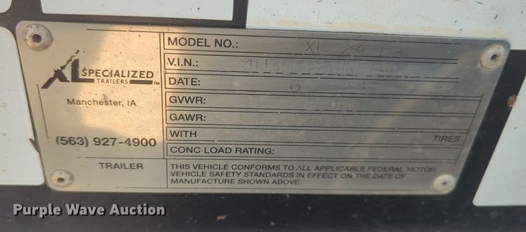 image for item NW9634 2023 XL Specialized Trailers  XL 110 HDG lowboy equipment trailer