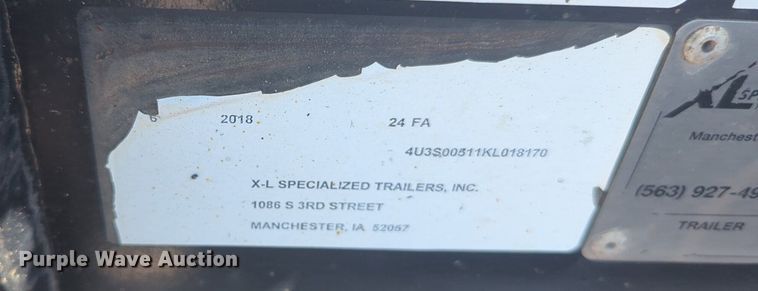 image for item NW9634 2023 XL Specialized Trailers  XL 110 HDG lowboy equipment trailer