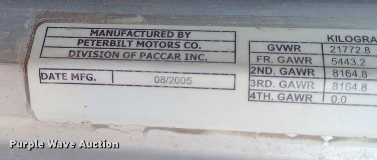 image for item NY9349 2006 Peterbilt 379 semi truck