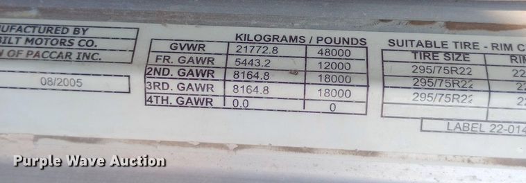 image for item NY9349 2006 Peterbilt 379 semi truck