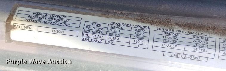 image for item NY9350 2002 Peterbilt 379 semi truck