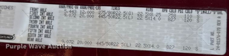 image for item OF9899 2015 Freightliner  Cascadia Evolution semi truck