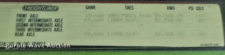 image for item ZA0476 1992 Freightliner semi truck